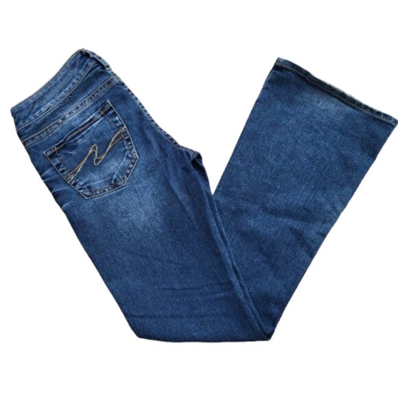 Silver Jeans Aiko Mid Rise Slim Bootcut Jeans Women's - Size 28W x 33L - Picture 13 of 13